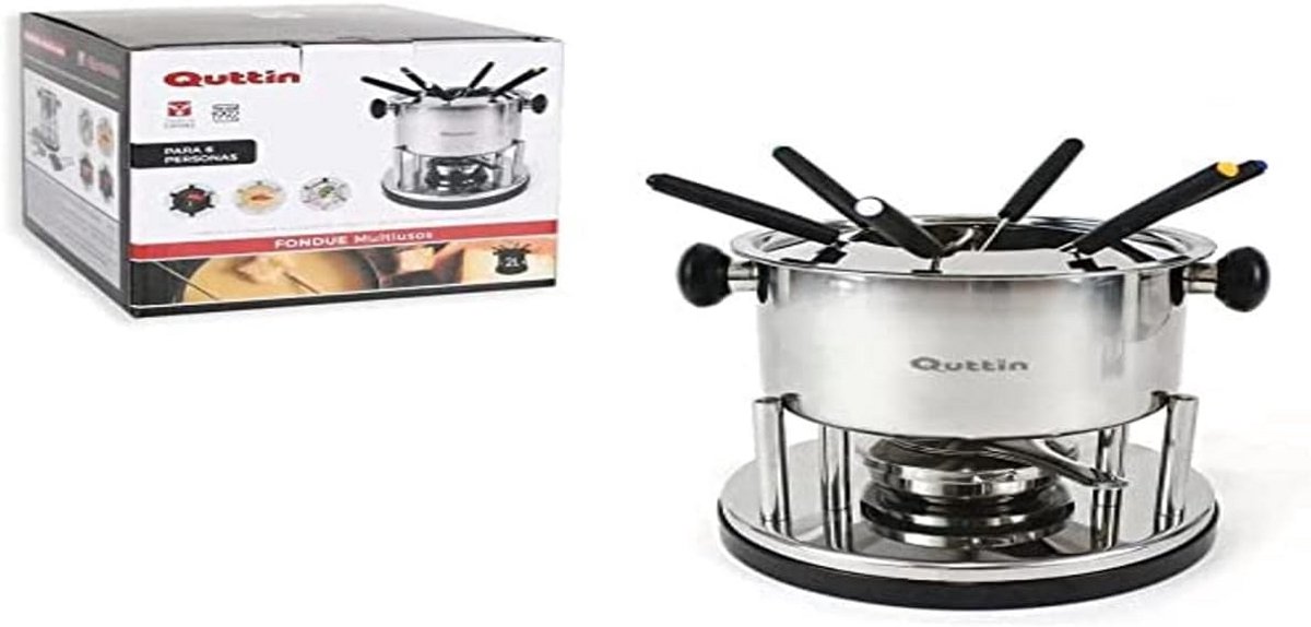 Multifunctionele Fonduepan voor 6 Personen, 2 Liter