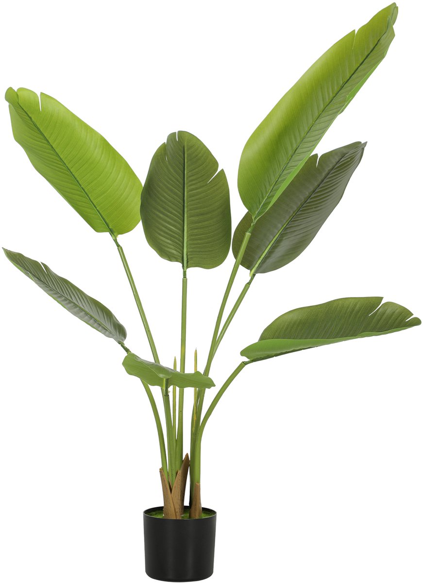 HOMCOM Kunstplanten - Plastic - 15x15x109cm - Groen