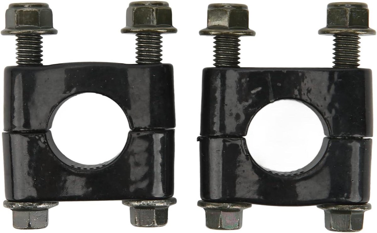 Ronte - Stuurverhogingsbeugels 1 paar, universele klem voor 22 mm stuur, motorfiets accessoire