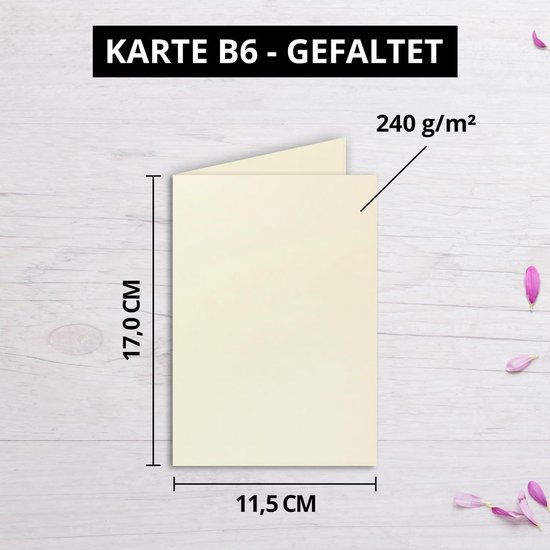 75x DIN B6 vouwkaarten set met enveloppen - 115 x 170 mm 75x DIN B6 vouwkaarten set met enveloppen - 115 x 170 mm