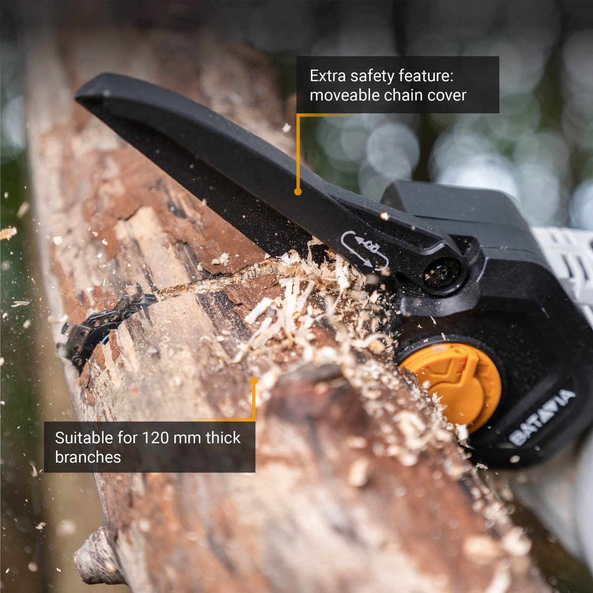 Batavia 18V Nexxsaw Accu Éénhands-Kettingzaag 6'' V3 Incl. 2.0Ah Accu & Lader