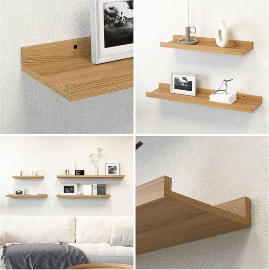 Zuiver Rise Walnut Design Wandkast Met Planken Walnoot - 90x35x180cm