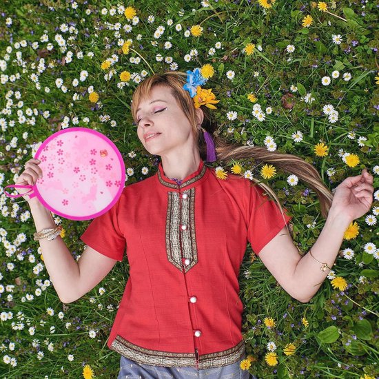 Nachtlampje LED met bloemenkrans en naam