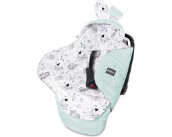 Universele Inslagdeken voor Autostoel en Kinderwagen - Zacht Katoen en Fluweel, OEKO-TEX-gecertificeerd - Geschikt voor Maxicosi en Cybex