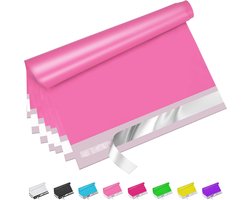 Jowlroel Pink Poly Mailers 100Pcs 100Pcs, Strong Self Adhesive Shipping Bags for Clothing, Self Sealing and Waterproof Mailing Envelopes, Privacy Protected Mailer Bags for Small Business