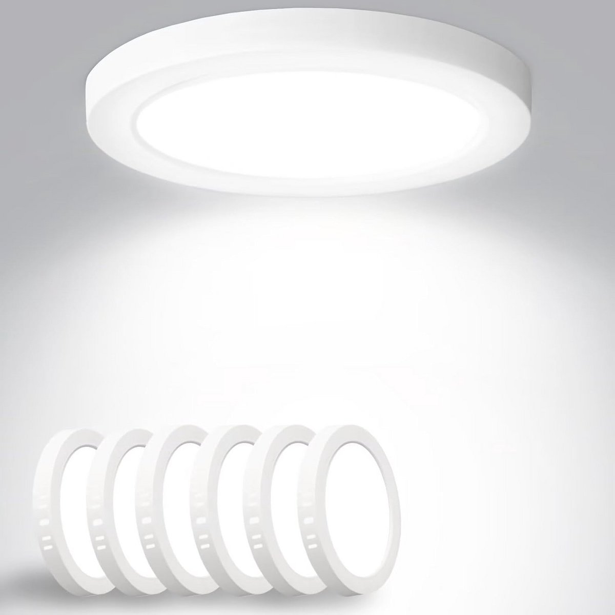 Rond LED-paneel 15W 1800lm Koudwit IP44 6500K voor Slaapkamer, Keuken, Woonkamer en Badkamer