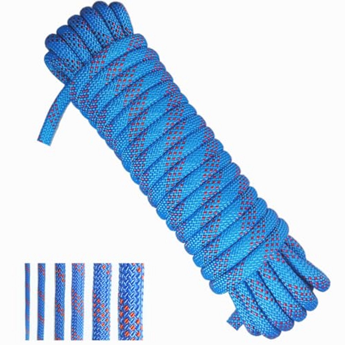 Multifunctioneel Polypropyleen Touw 10 mm - Blauw - Voor Bootstuwing en Ankeren - Gevlochten Touw tot 30 Meter