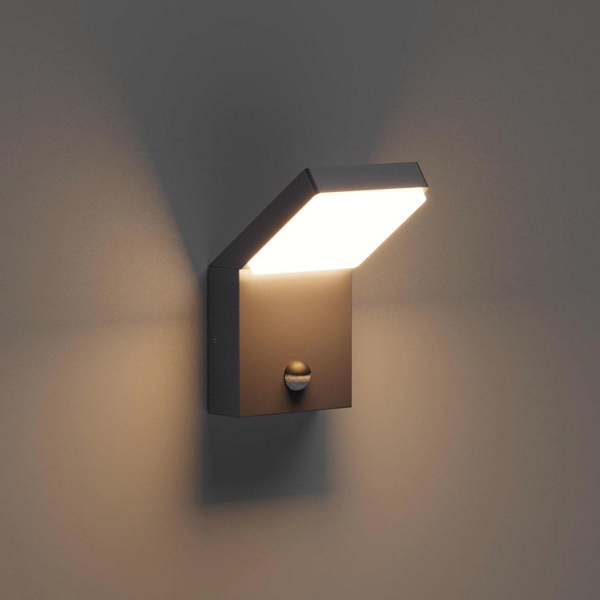 Buitenwandlamp met Bewegingsmelder - LED 24W, IP65 Waterdicht, 1500 Lumen voor Tuin en Terras