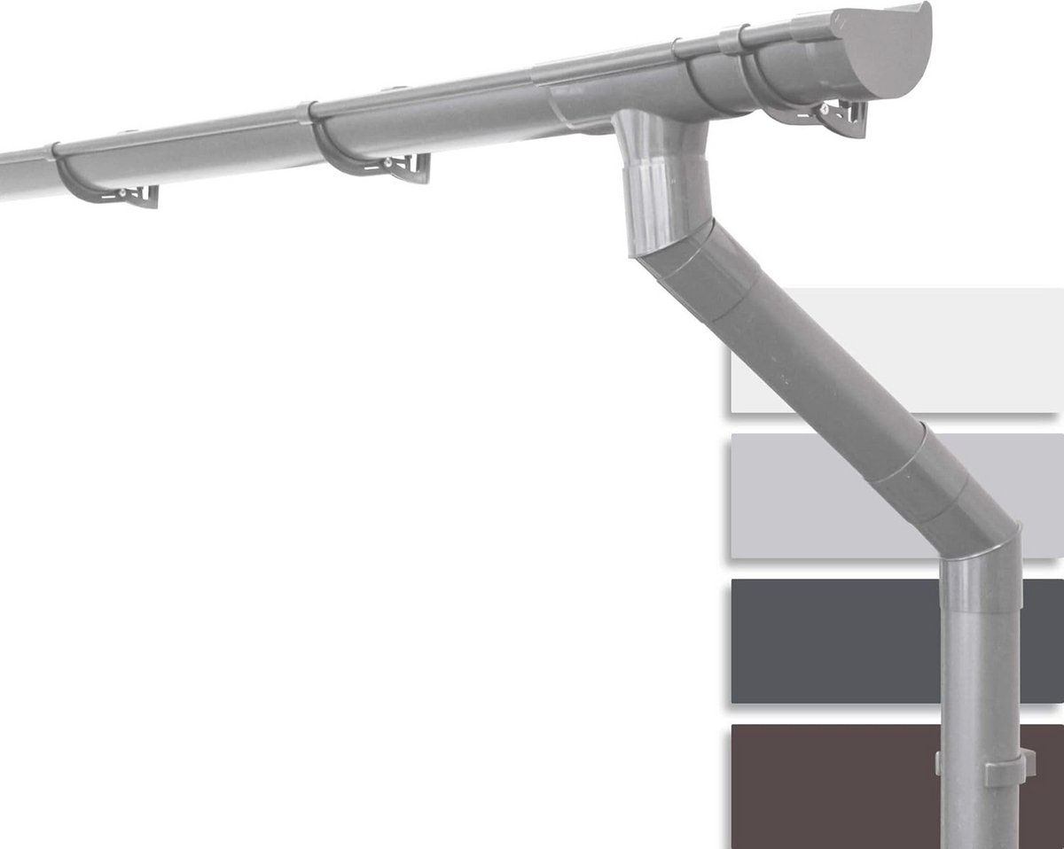Halfronde Dakgoot Set 100mm - Ideaal voor Tuinhuis, Carport en Terras - 6m