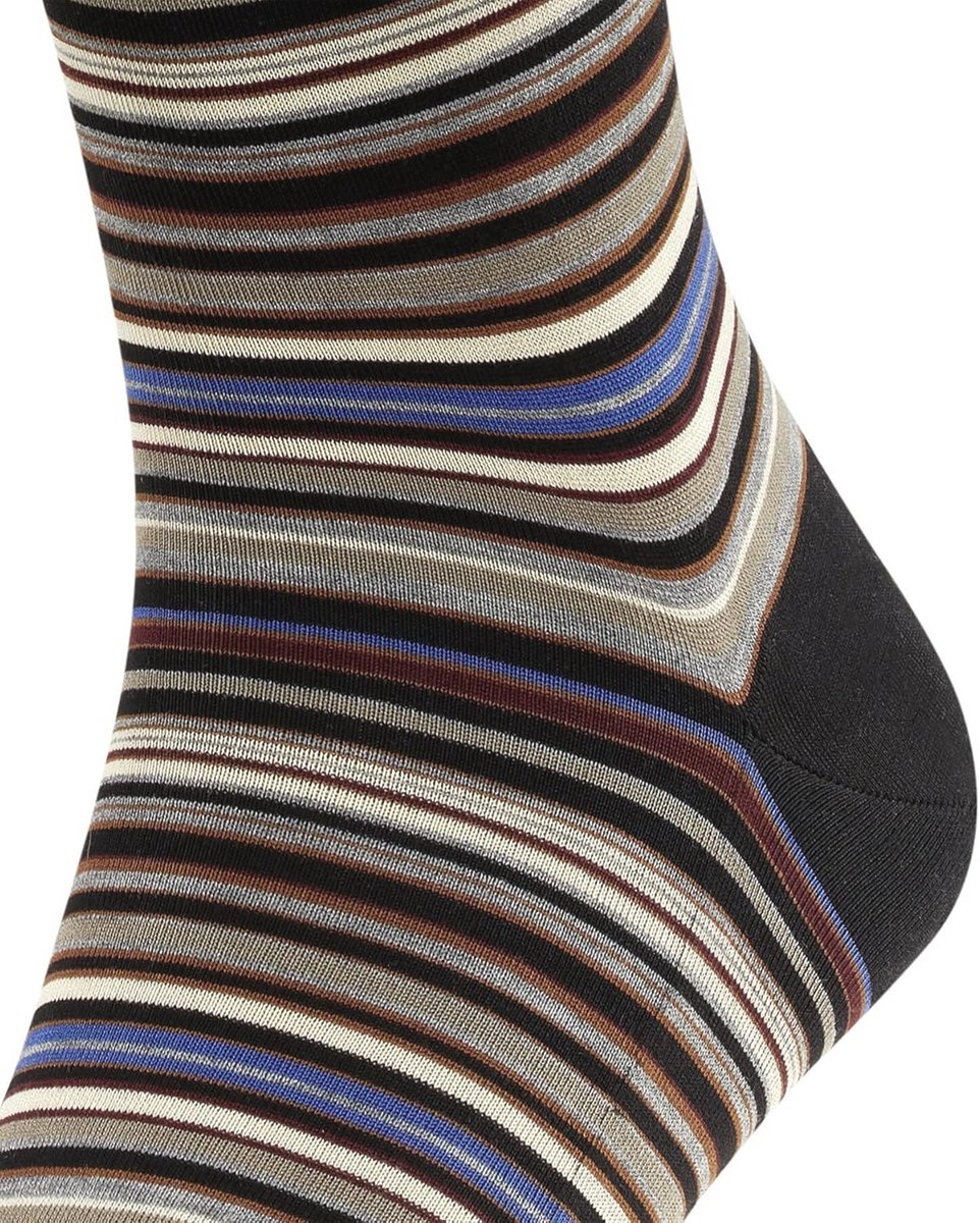 Heren Microblock Kniekousen van Katoen - Ademend, Striped, Elegante Kleuren voor Business en Dagelijks Gebruik