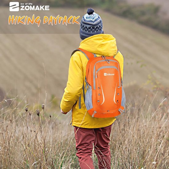 ZOMAKE Lichtgewicht Opvouwbare Rugzak 40L,Groot Lichte Rugzak Waterdichte Wandelrugzak,Pakbare Rugzak voor Dames En Heren,Outdoor Wandelen Camping Wandelen Reizen(Diepblauw