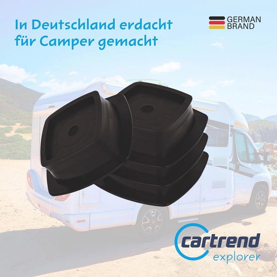 Steunplaten voor Caravans en Campers - Stapelbare Set van 4 voor Stabiliteit en Ruimtebesparing — afbeelding 3