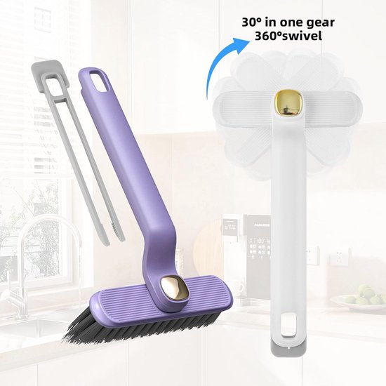 Voegenborstel 360° - Set van 3 voor Badkamer en Keuken - Efficiënte Voegreiniging voor Wand- en Vloertegels van Gohler — afbeelding 5