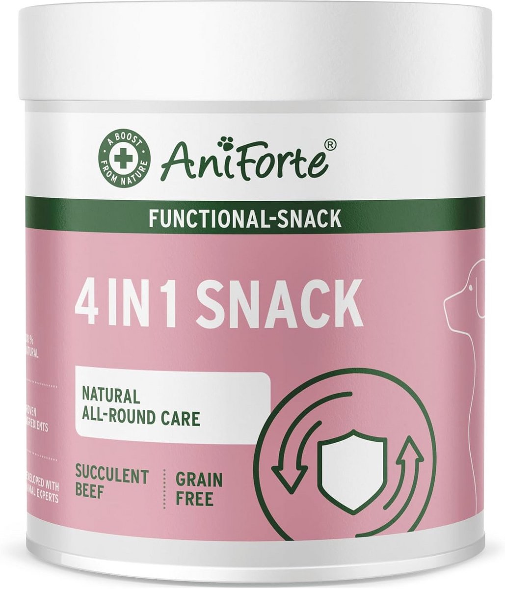 4in1 Snack voor honden - Natuurlijk voor gewrichten, immuunsysteem, spijsvertering, vacht & huid, graanvrij