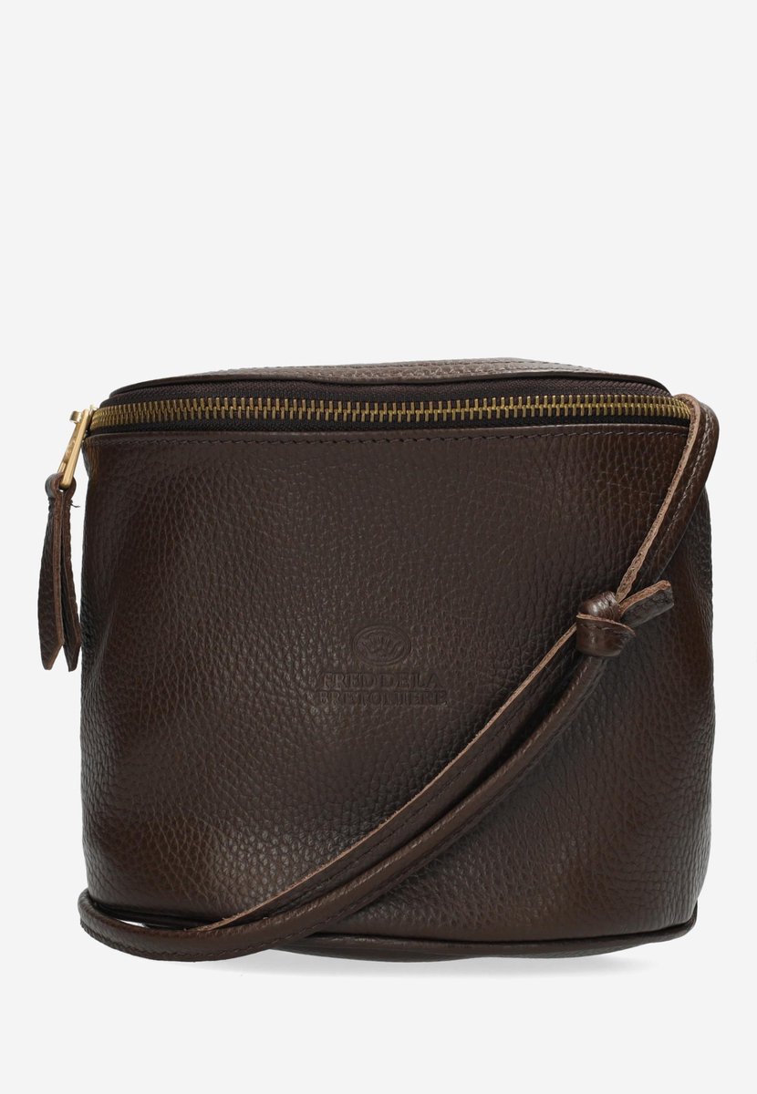 Fred De La Bretoniere - Marianneke Crossbody Donkerbruin - Maat One Size