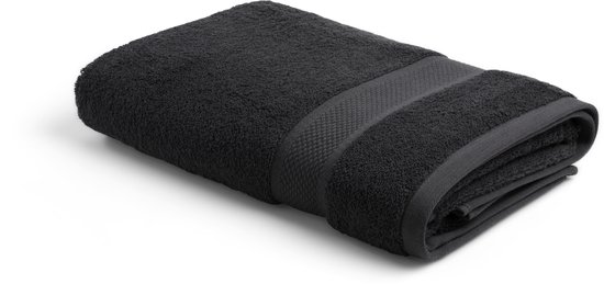 DoubleDry XL Handdoeken 70 x 140 - ensemble de 6 - Hotel qualité 500 g/m2 - 6x Zwart