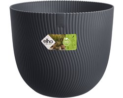 Elho Sereh Rond 60 - Grote Bloempot voor Binnen & Buiten - 100% Gerecycled Plastic - Ø 59 x H 50.6 cm - Antraciet