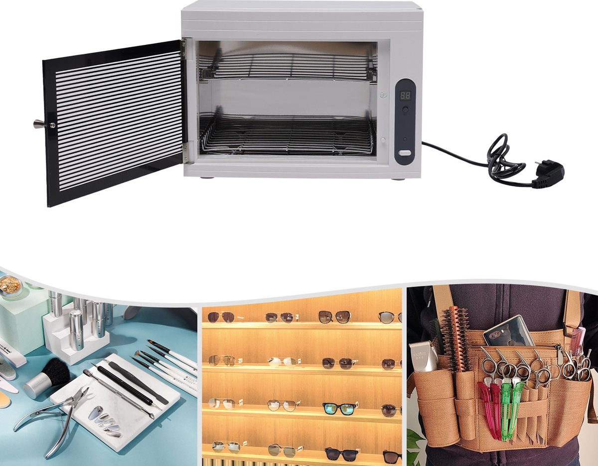 LED Sterilisator 9W 50Hz 10L 34.2*21.5*25cm Nagelgereedschap Voor Kapsalon Nagelkapper Make-Up Gereedschap