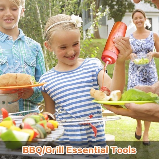 Extra dikke grillset van RVS voor mannen - set van grilaccessoires voor BBQ in de