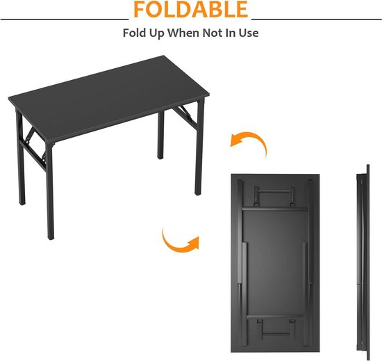 Opklapbare Computer Tafel 80 x 40 cm - Multifunctioneel Bureau voor Thuis en Kantoor — afbeelding 5