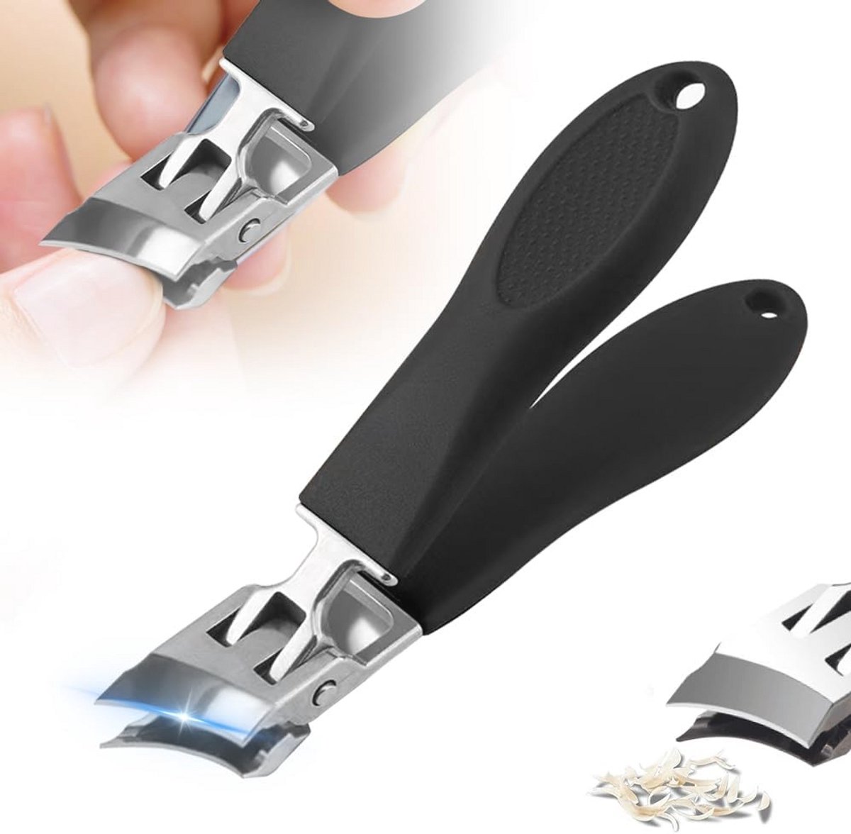 Lange greep nagelknipper met brede opening voor ingegroeide nagels