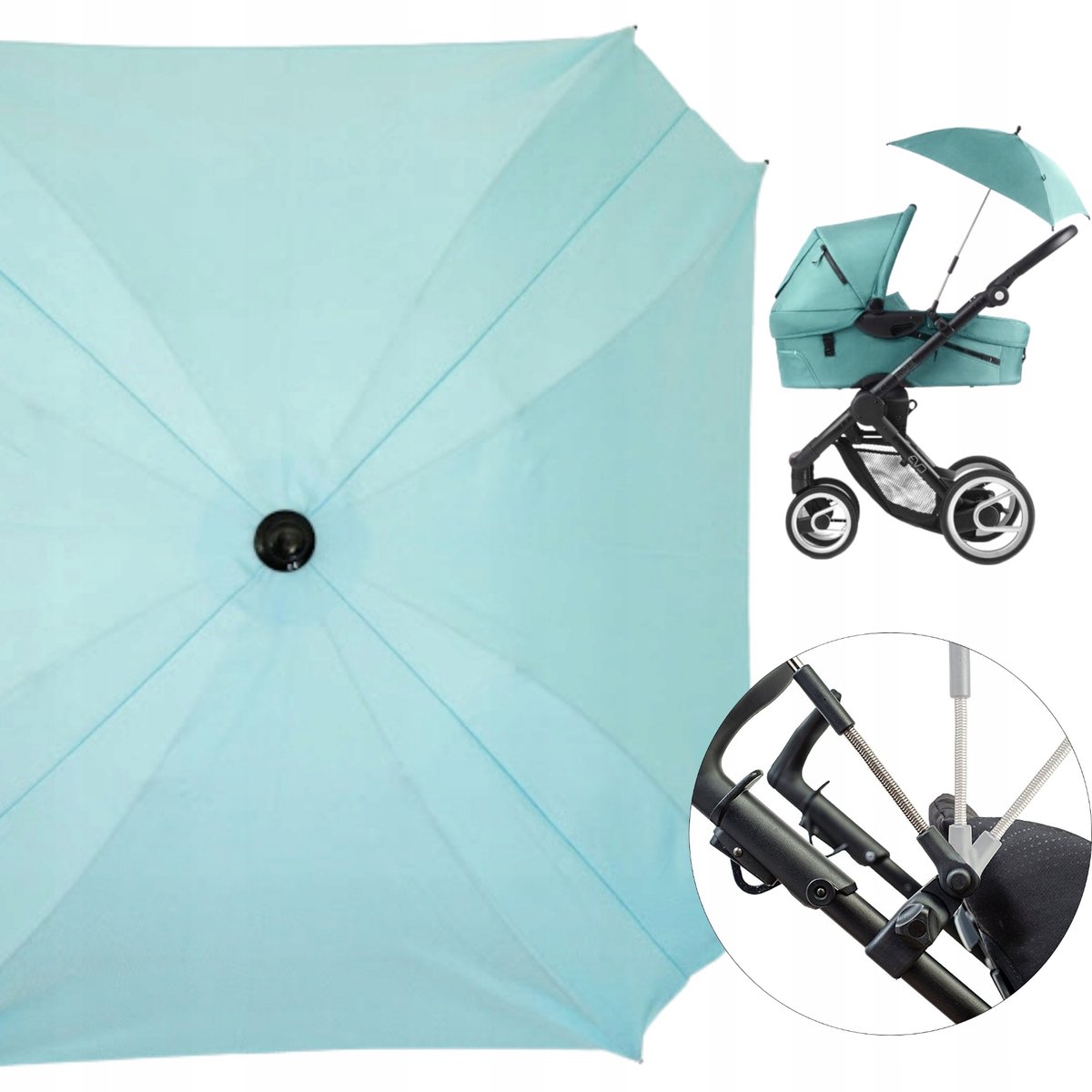 Universele Kinderwagen Parasol met UV Bescherming - Verstelbaar