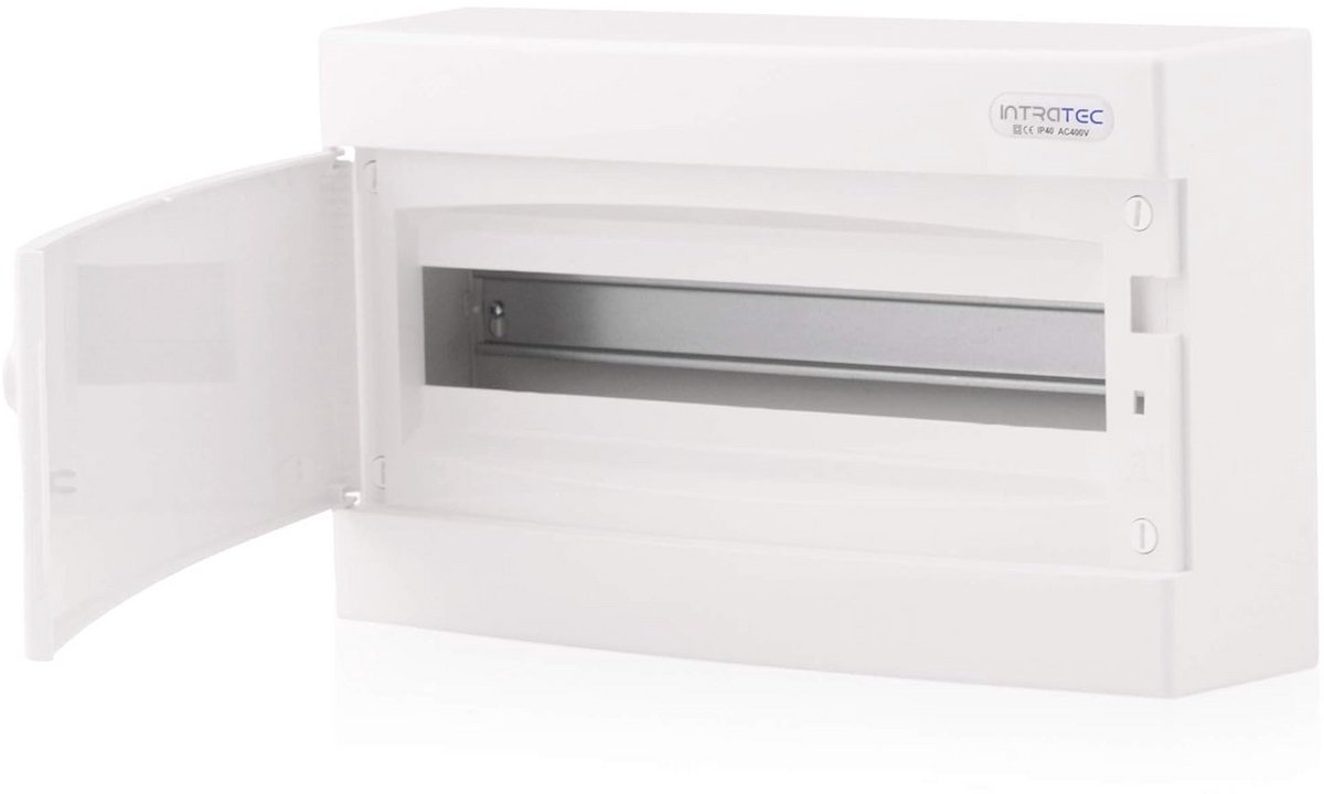 Verdelerbehuizing IP40 met Witte Deur voor 18 Modules - Ideaal voor Droge Ruimtes in Huizen