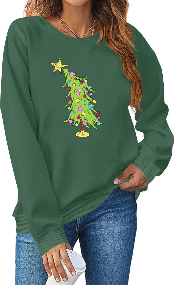 Dames Kerstsweatshirt met Lange Mouwen