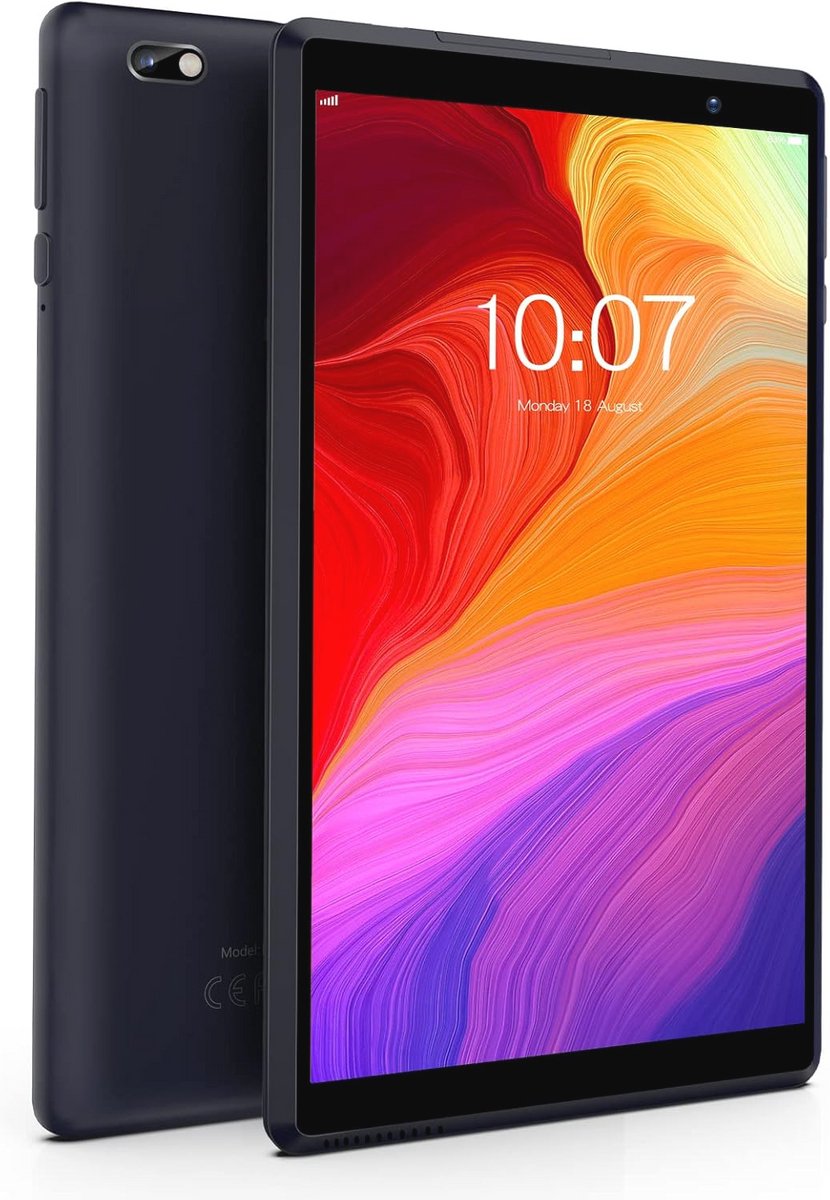 8 Inch Android Tablet met 64 GB ROM, Quad Core Processor, HD IPS Scherm en Wifi/Bluetooth