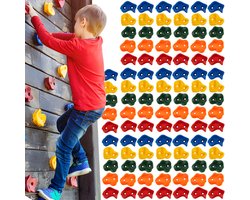Klimstenen Set - 10 stuks - Klimsteen set voor klimwand - PE - Multicolor - Indoor en outdoor