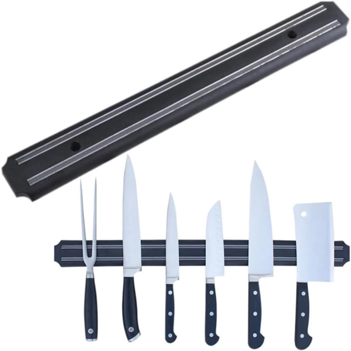 Unyqoos® Ruimtebesparende magnetische wandhouder van 33 cm voor keuken en garage