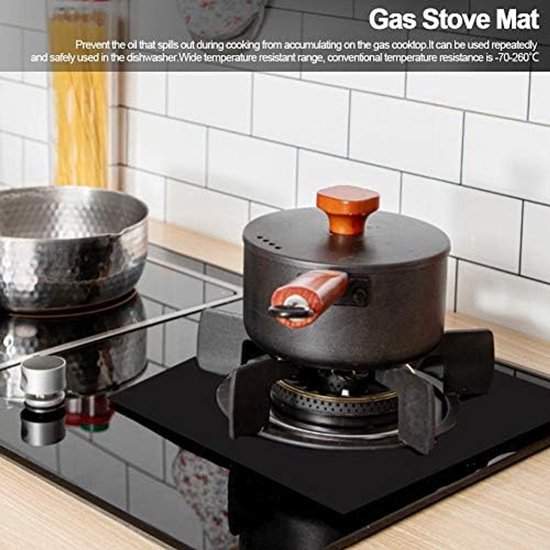 6Pcs Gas Stove Pad - Gas Cooker Cleaning Mat - Surface Protector - Keuken Tool Accessoires - Range Parts Accessoires van Merkloos — afbeelding 3