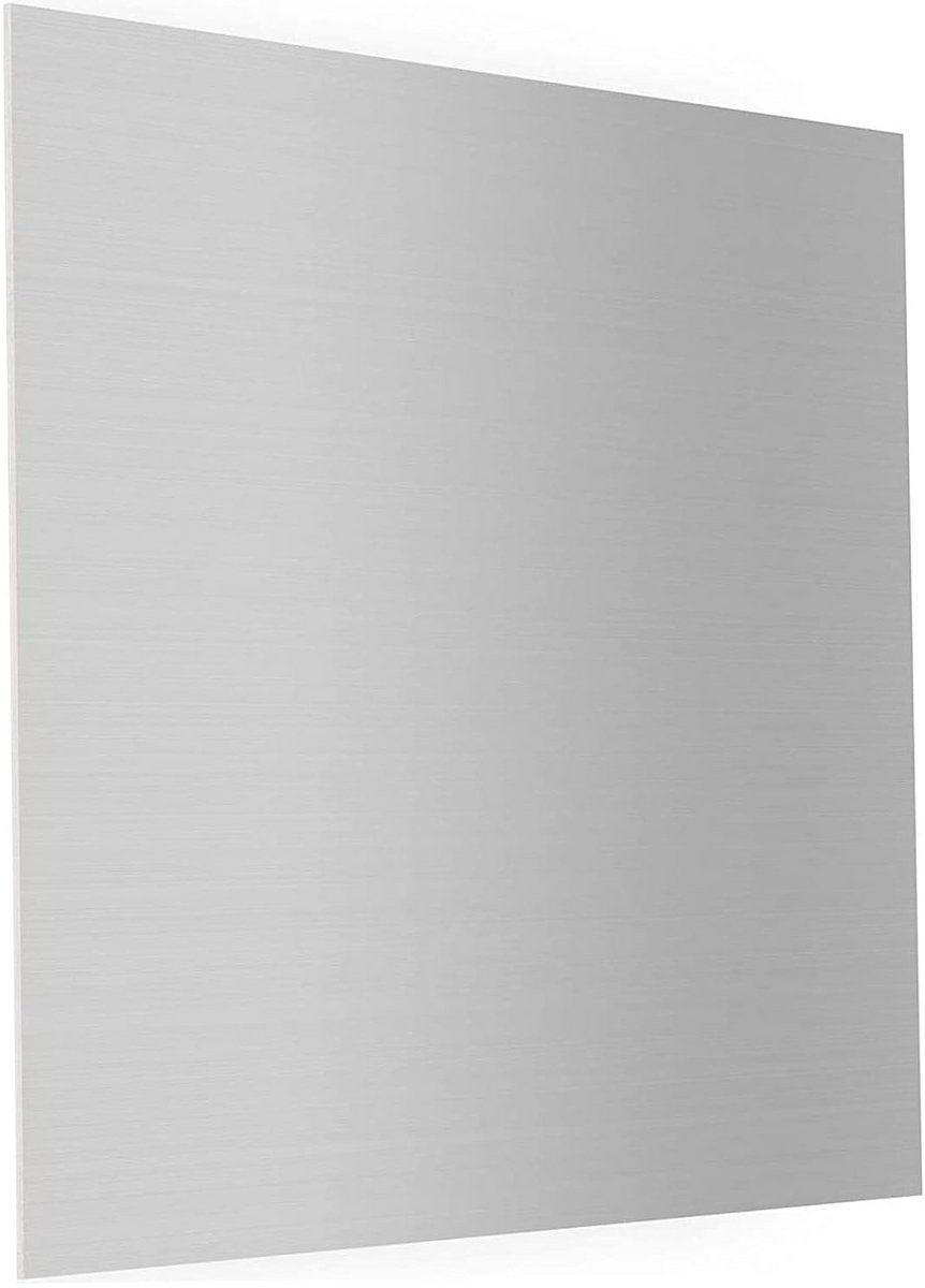 Dunne Aluminium Plaat 5052 H32 - 12x12 cm - 0,5 mm Dikte - Rechthoekig Metaal voor Hobby en Industrie