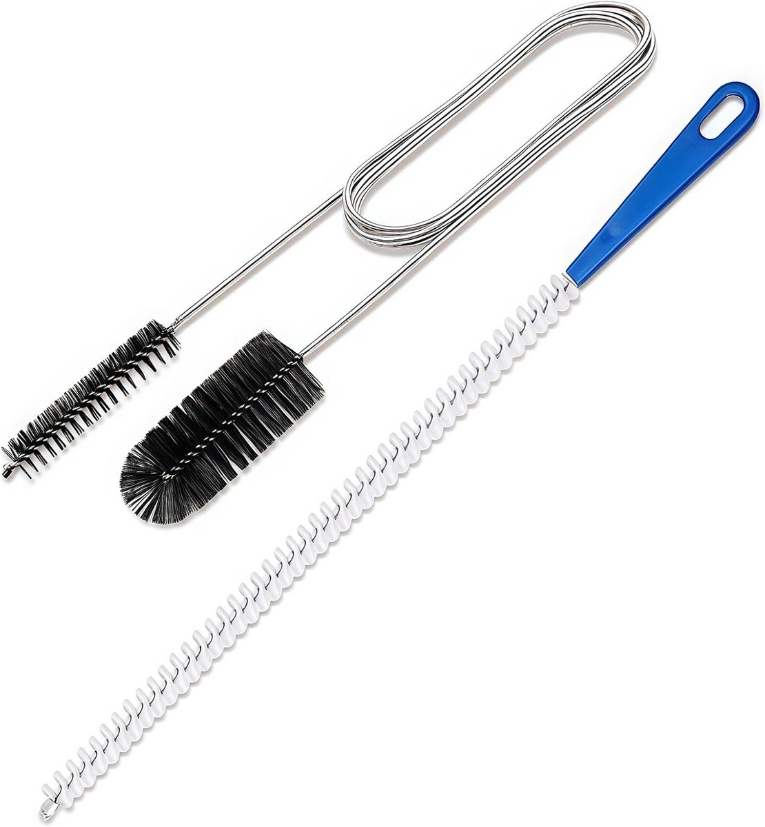 Flexibele Afvoerreiniger Set met Dubbele Kop voor Keuken en Douche