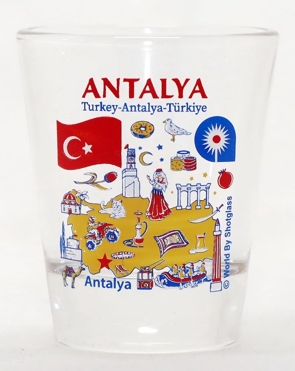 Herdenkingsglas Antaly turkije Monumenten en Iconische Beelden