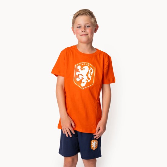 Nederlands Elftal T-Shirt Kinderen - Maat 140 - KNVB Fankleding - T-Shirt - Unisex - Katoen