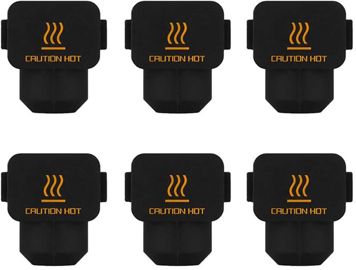 6x Hoge Temperatuur Siliconen Sokken voor 3D Printer Hotend & Verwarming Blokken - Isolatie Beschermhoes