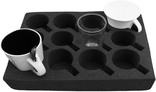12x Schuimrubber Glashouders Set voor Caravan, Camper en Camping - Bekerhouders Anti-Slip — afbeelding 4