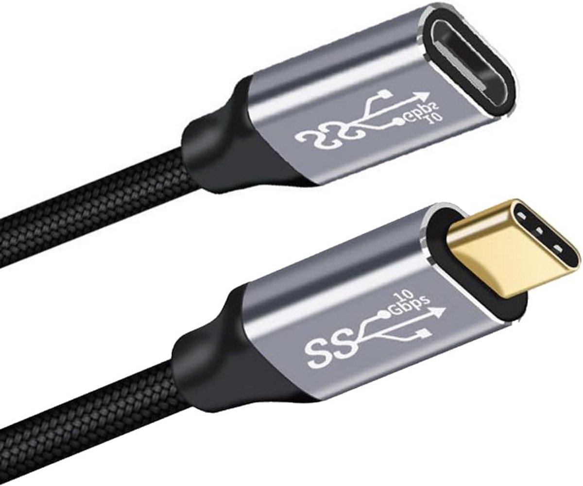 USB-C Verlengkabel Type-C M/V | Snelle Data & Opladen tot 100W | 20CM