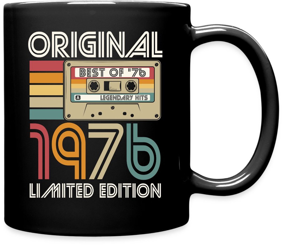 Best Of 1976 Cassette Verjaardagscadeau 50 Jaar Mok Uni