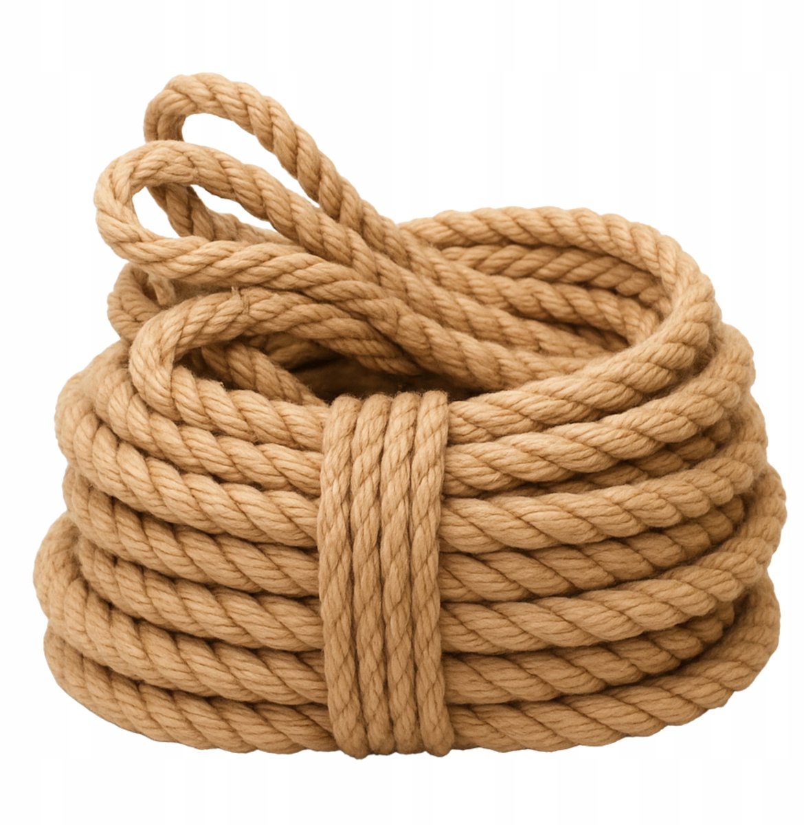 Jutekouw 8mm - 50 meter, 3-draads, weerbestendig