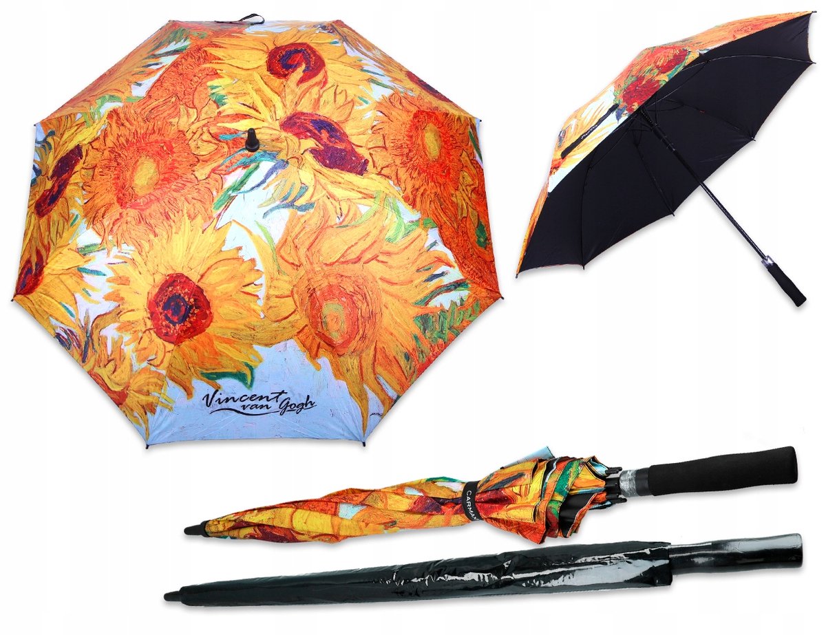 Automatische Paraplu V. van Gogh Zonnebloemen - Carmani