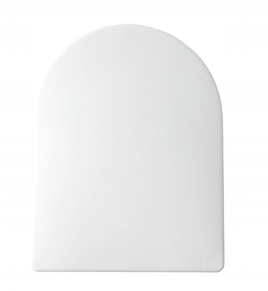 Merkloze toiletbril met softclose en snelsluiting, U-vormig
