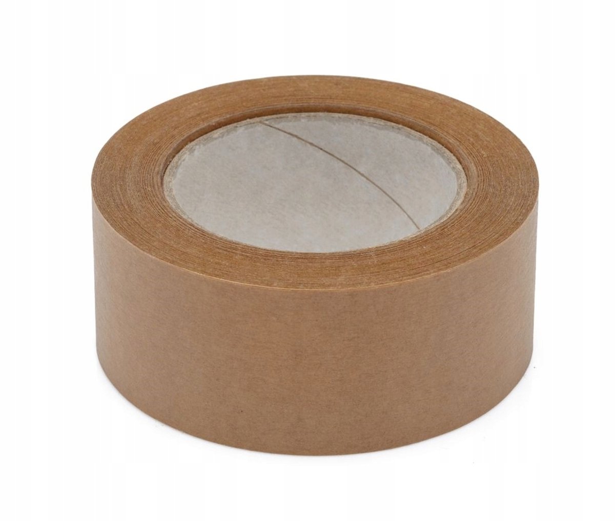 Bruine Papieren Verpakkingstape Hotmelt 48mm x 50m - Gerecycled Materiaal