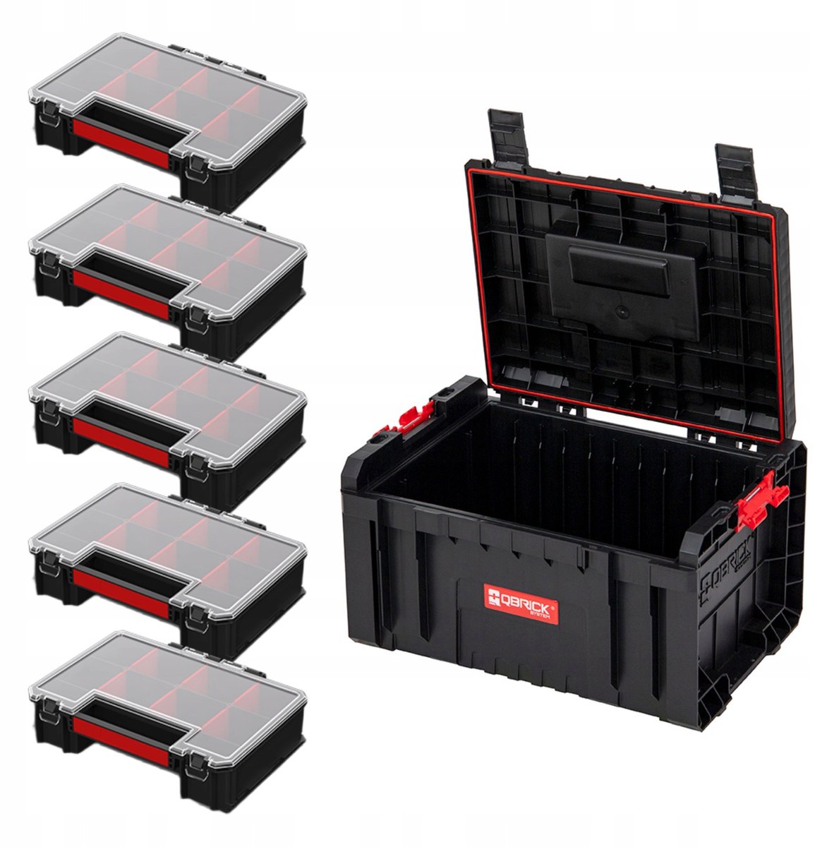 Qbrick System PRO Toolbox 2.0 met 5x Organizer Multi