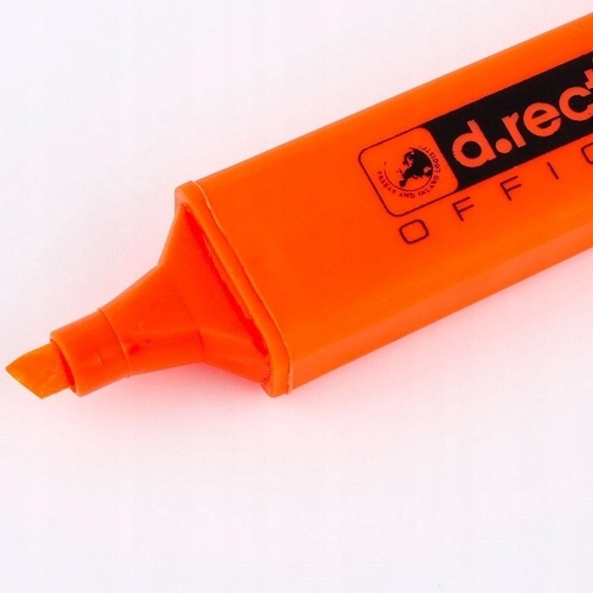 D.rect 1127 Markeerstift Oranje, 2-5 mm Lijnbreedte, 6 Stuks