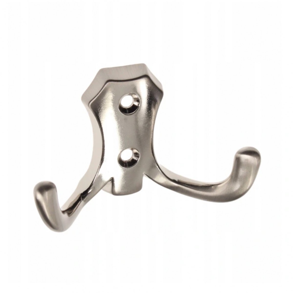 Dubbele Metalen Kledinghaak DW89 WP89 RVS - Inclusief Schroeven