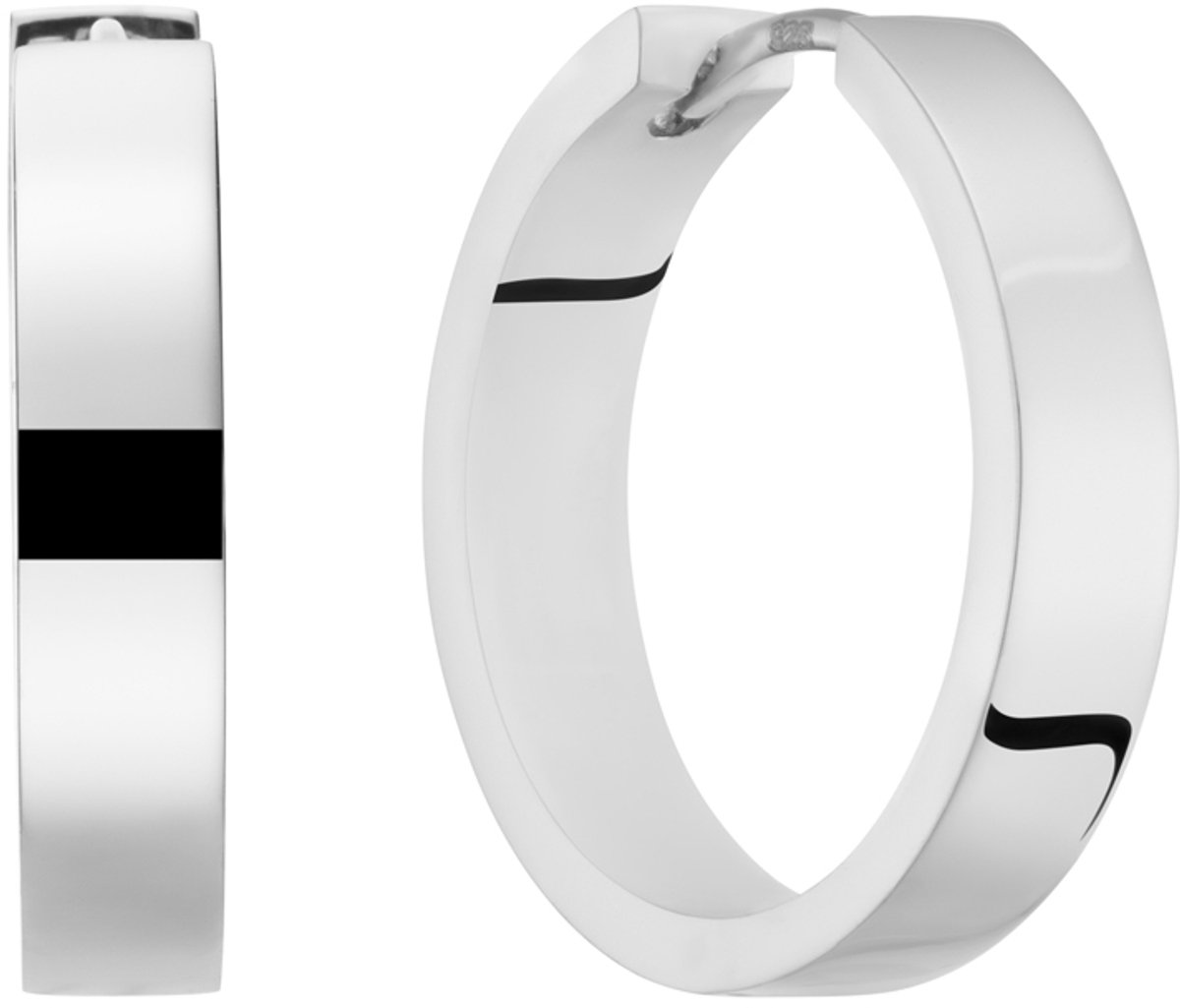 Glow 107.2670.18 Dames Oorbellen - Oorringen - Sieraad - Zilver - 925 Zilver - 18 mm lang