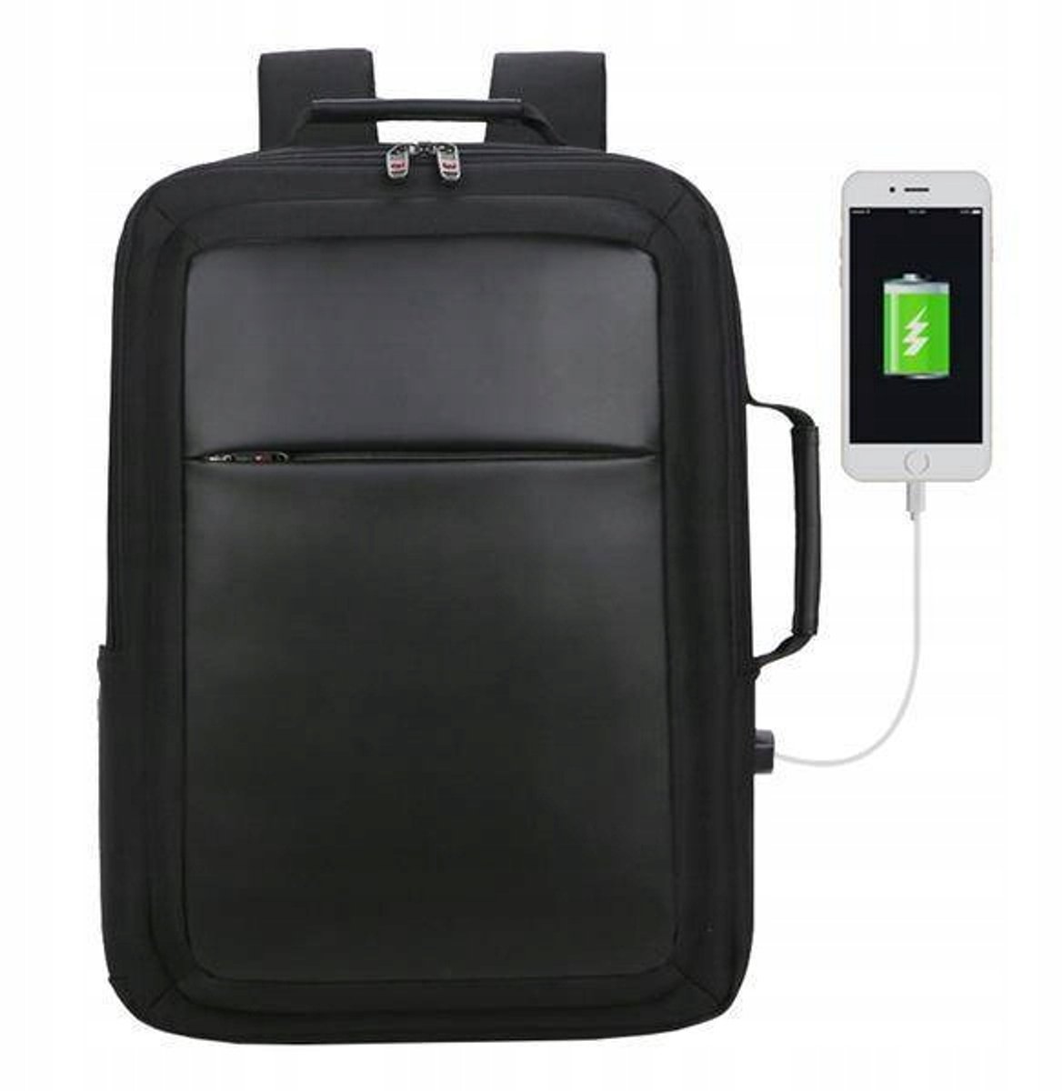 Kemer City Cyber Rugzak Zwart RFID voor 17" Laptop & 10" Tablet