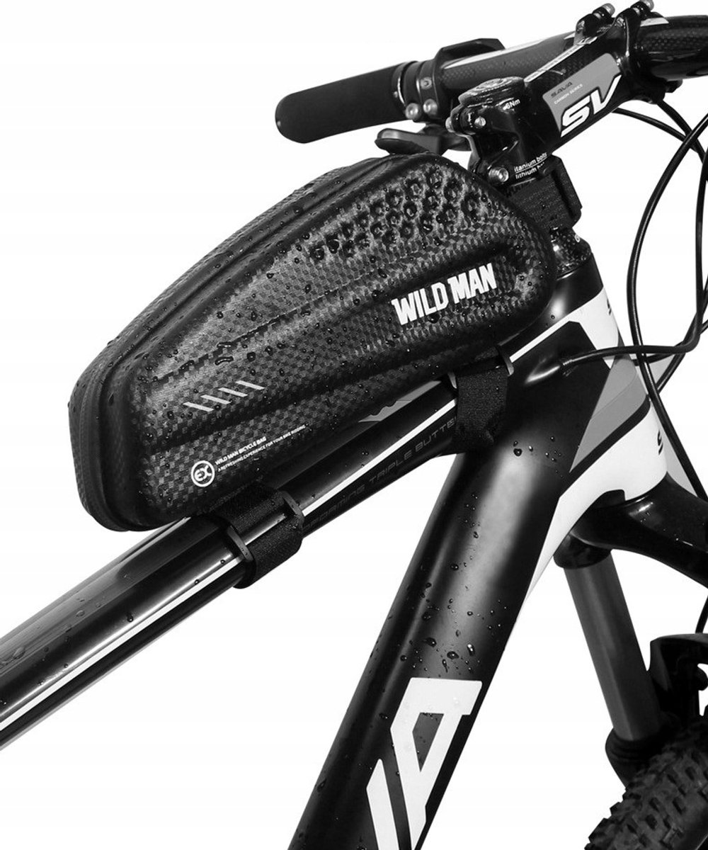 Waterdichte Fietsframetas WILD MAN 1L - Veilig en Praktisch